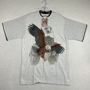 NWT Bald Eagle Vintage Shirt Made In USA Single Stitch Hazelwoods Tag Large